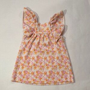 Zara Kids Pink and Orange Floral Dress